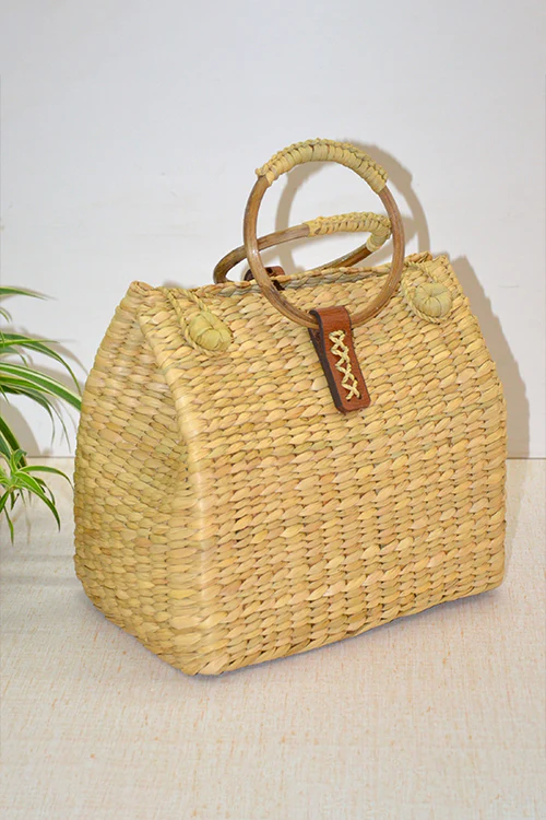 Dharini Kauna Hand Bag Natural - Image 2