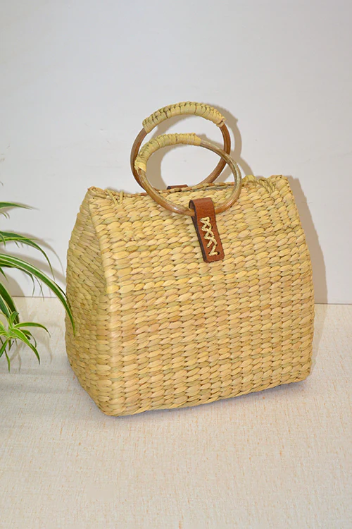 Dharini Kauna Hand Bag Natural - Image 5