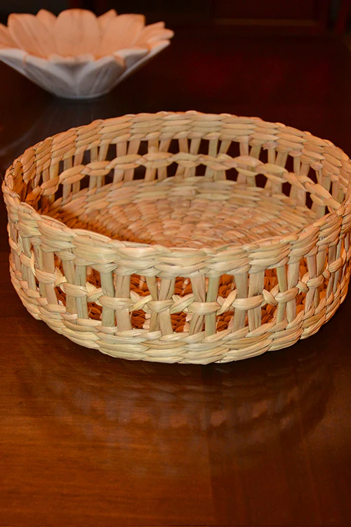 Dharini Kauna Round Bread & Utility Basket Natural - Image 3