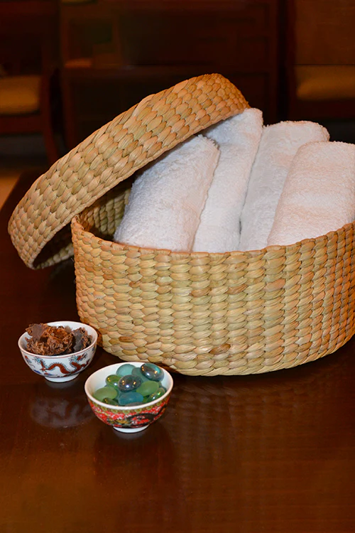 Dharini Kauna Round Gift & Utility Box Natural - Image 3