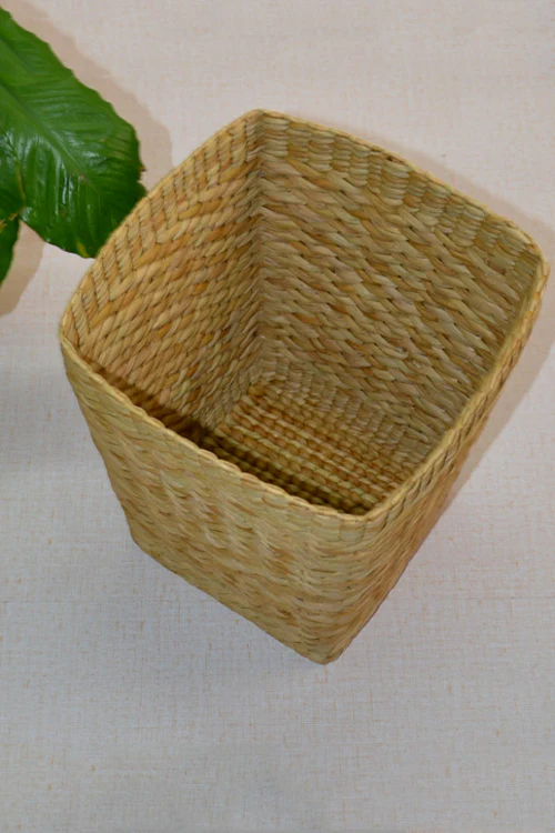 Dharini Kauna Waste Paper Basket (Natural) - Image 2