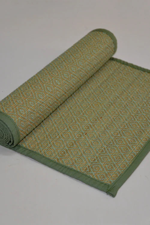 Dharini Madurkathi Table Runner Pista Green - Image 2