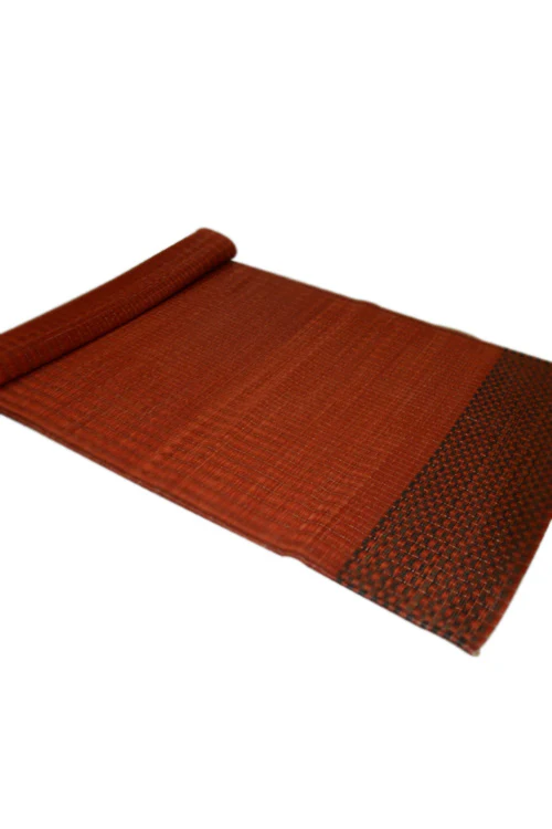 Dharini Madurkathi Floor Mat (3Ft x 6Ft) (Red-Charcoal) - Image 2