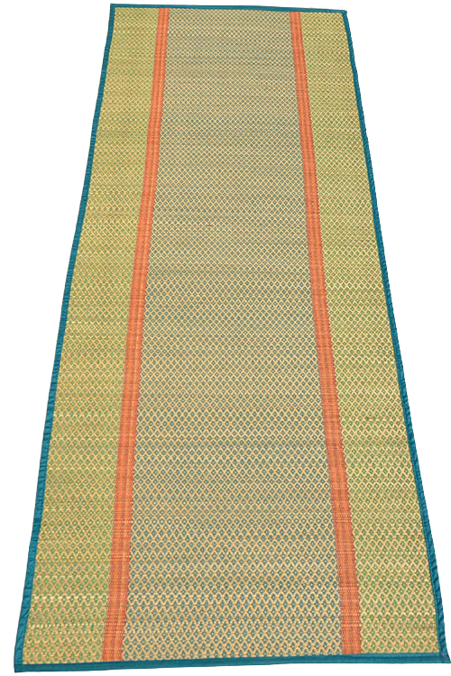 Dharini Madurkathi Floor Mat Blue Green (2Ft X 5Ft) - Image 5