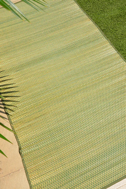 Dharini Madurkathi Floor Mat Olive Green (3Ft X 6Ft)