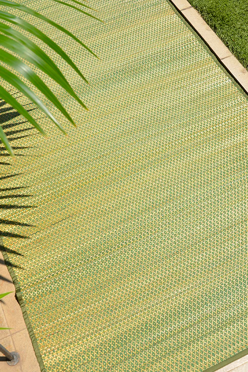 Dharini Madurkathi Floor Mat Olive Green (3Ft X 6Ft) - Image 2