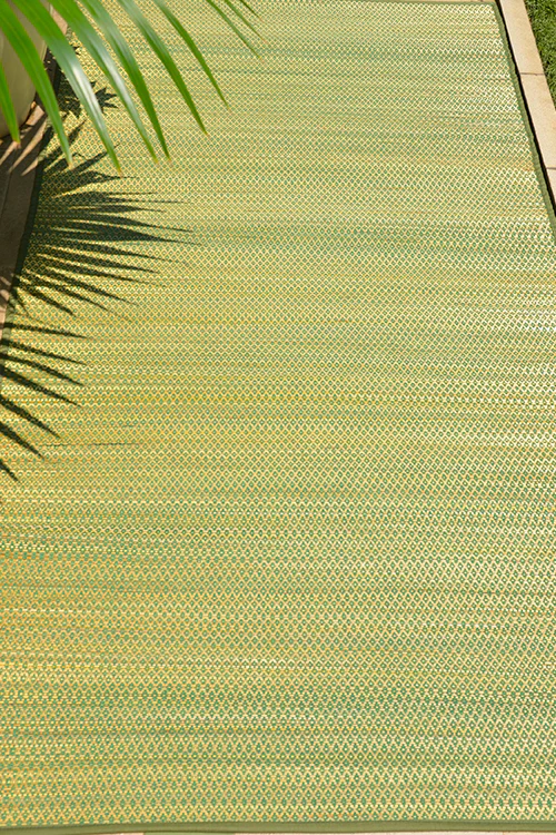 Dharini Madurkathi Floor Mat Olive Green (3Ft X 6Ft) - Image 3