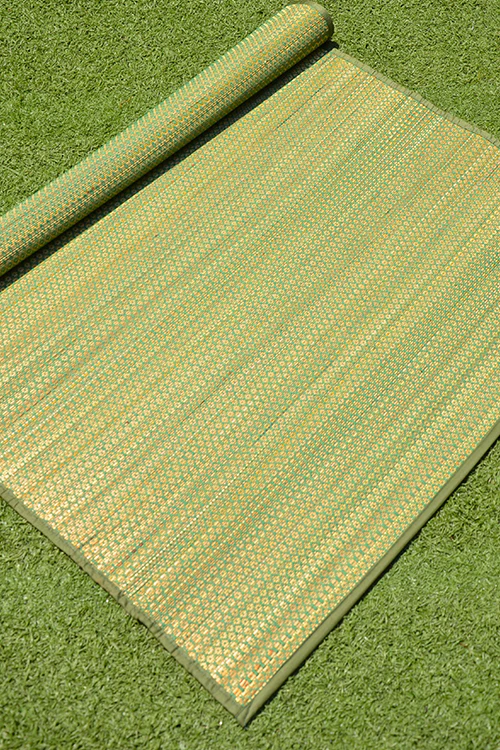 Dharini Madurkathi Floor Mat Olive Green (3Ft X 6Ft) - Image 4