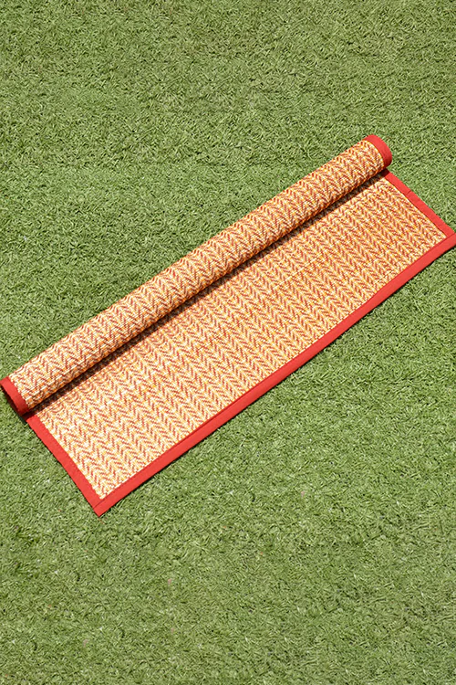 Dharini Madurkathi Mediation And Puja Mat Maroon (2Ft X3Ft) - Image 4