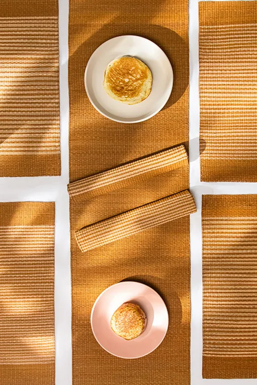 Dharini Masland Placemats & Runner Mustard (Set of 7)