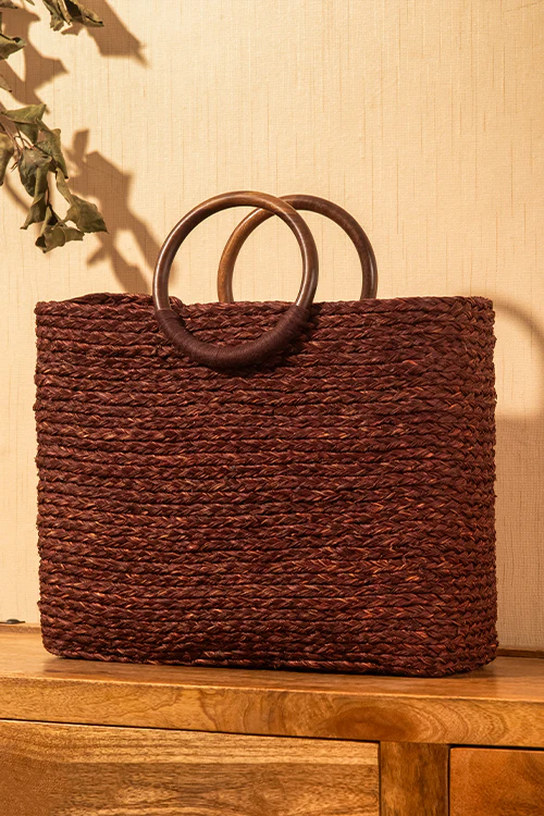 Dharini Sabai Hand Bag (Brown) - Image 3