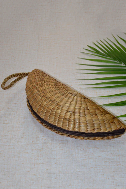 Dharini Water Hyacinth Clutch (Natural) - Image 2