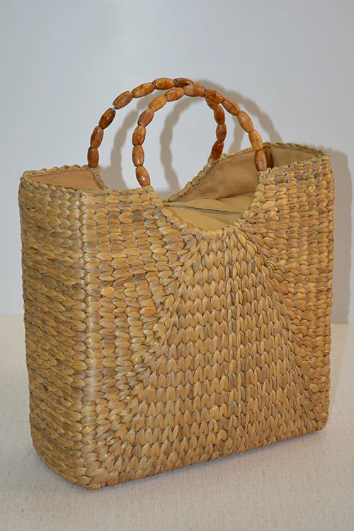 Dharini Water Hyacinth Hand Bag Natural - Image 2