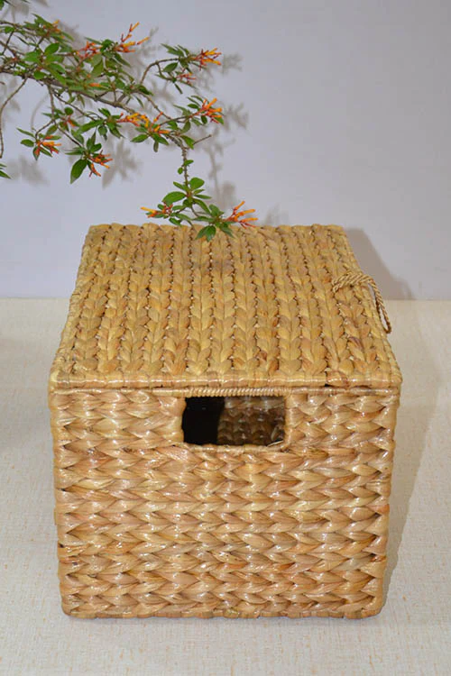 Dharini Water Hyacinth Rectangular Storage Box - Image 2