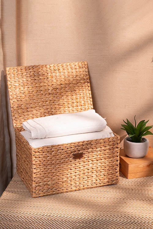 Dharini Water Hyacinth Rectangular Storage Box - Image 3