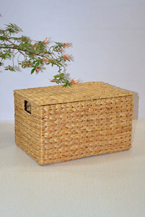 Dharini Water Hyacinth Rectangular Storage Box - Image 4
