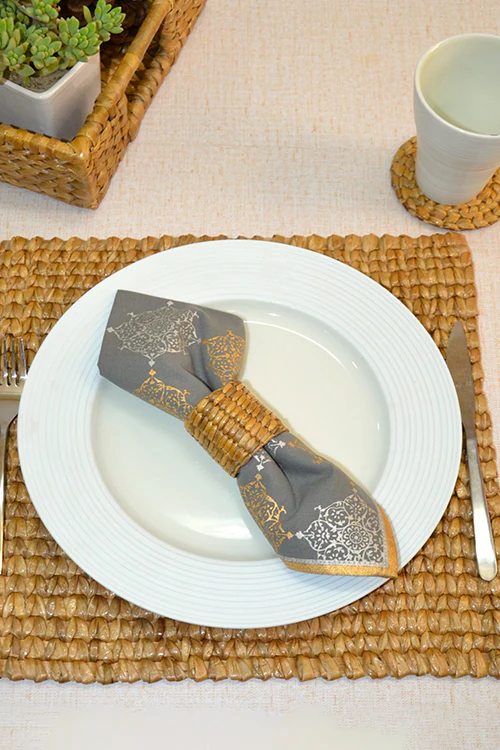 Dharini Water Hyacinth Square Placemats (Set Of 2) - Image 4