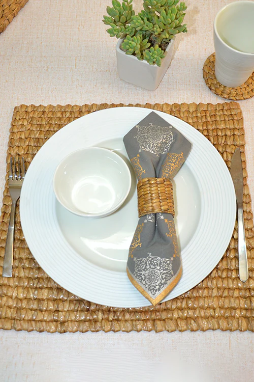 Dharini Water Hyacinth Square Placemats (Set Of 2) - Image 5