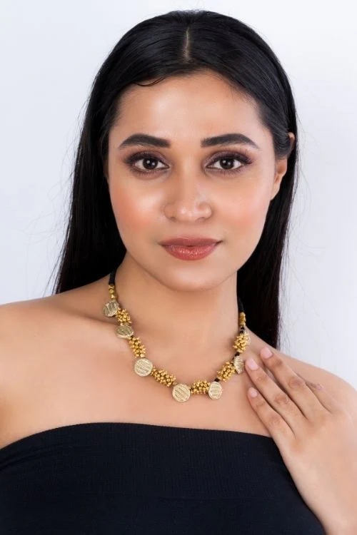 Miharu Dhokra Coated Choker CD1955