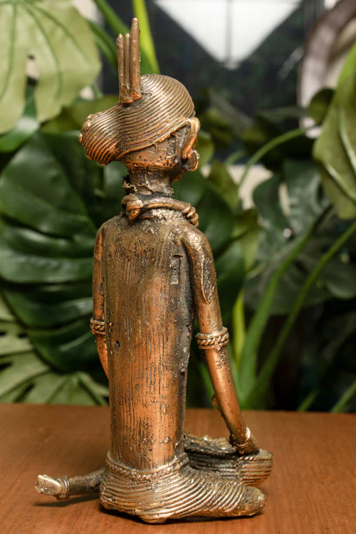 TICH Dhokra Craft Curio (Medium) - Lady - Image 3
