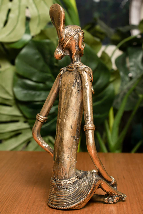 TICH Dhokra Craft Curio (Medium) - Lady - Image 4