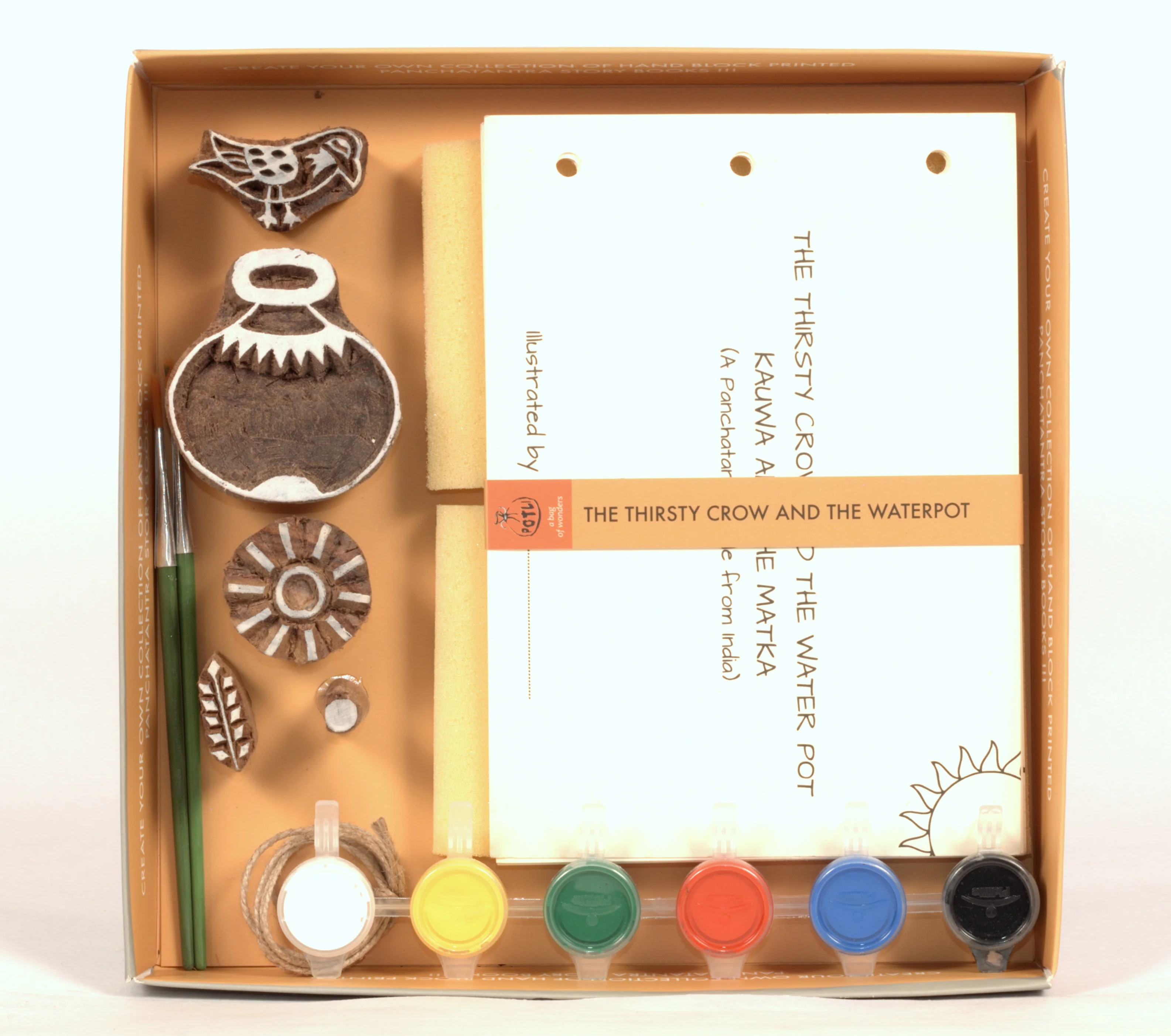 DIY Panchatantra Block Print Kit - Kauwa aur Pani - Image 2