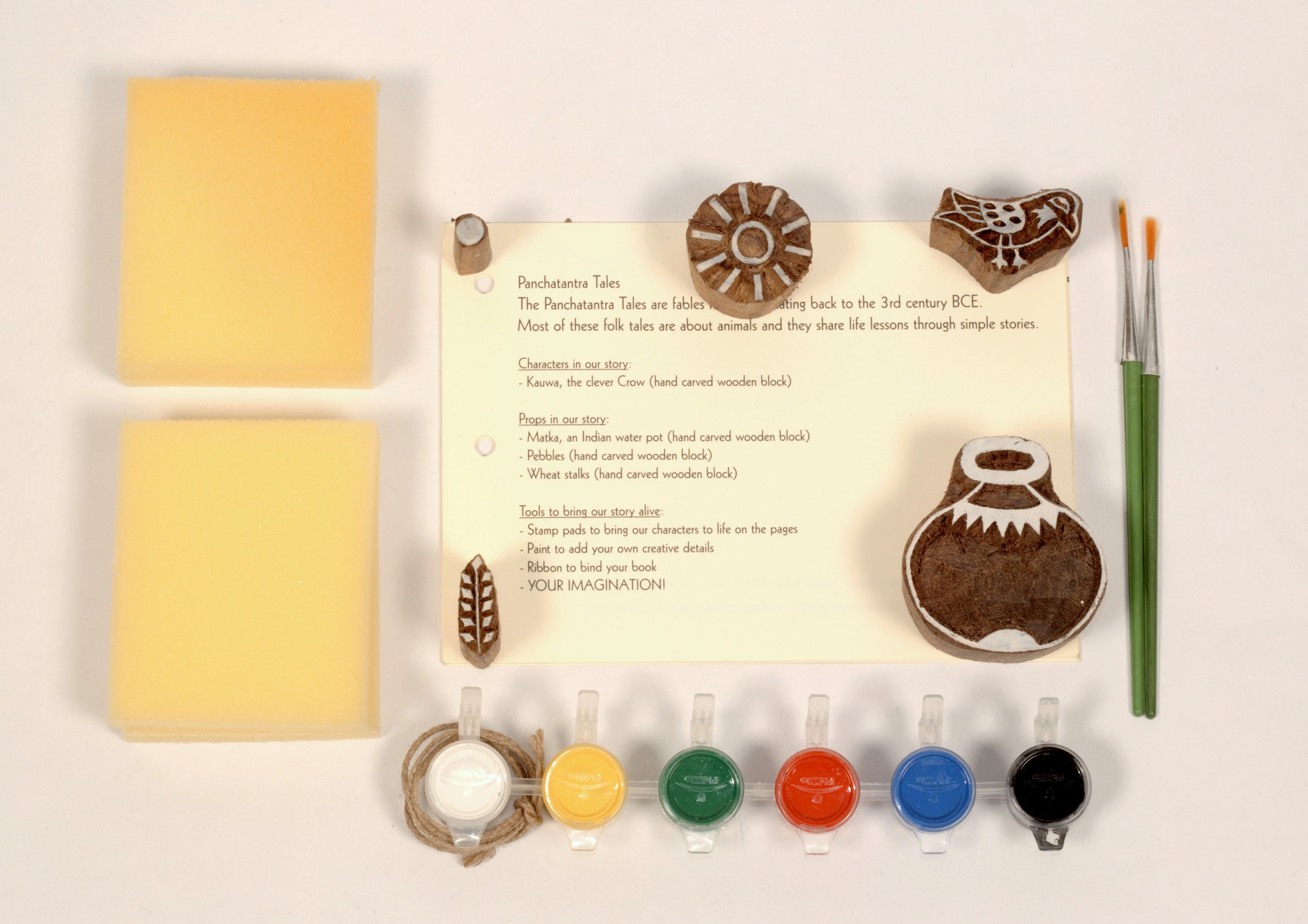 DIY Panchatantra Block Print Kit - Kauwa aur Pani - Image 5