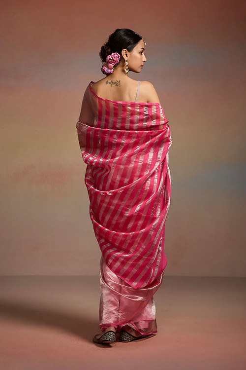 Dressfolk Amaira Tissue Saree - Image 3