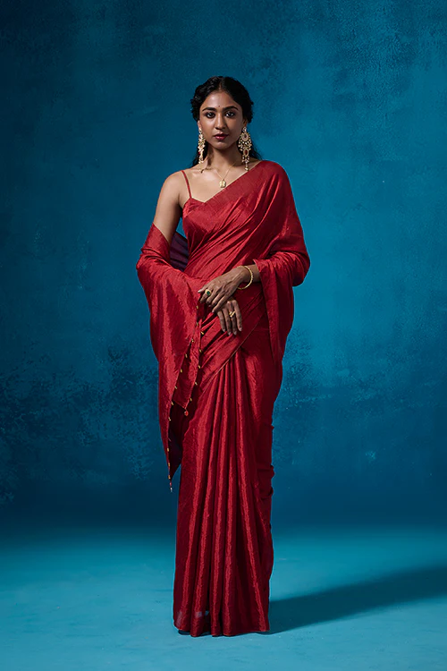 Dressfolk Dilaab Tissue Saree - Image 4