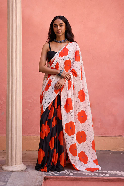 Dressfolk Flower Fever Bengal Cotton Saree