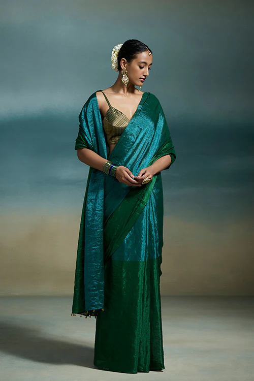 Dressfolk Oorja Tissue Saree - Image 5