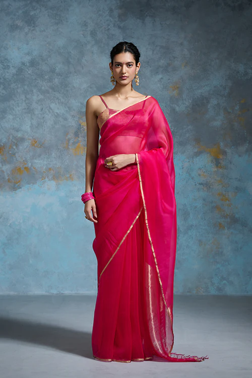 Dressfolk Palasha Organza Saree - Image 4
