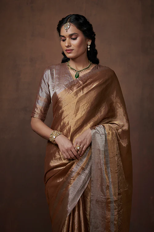 Dressfolk Sonam Tissue Saree - Image 4