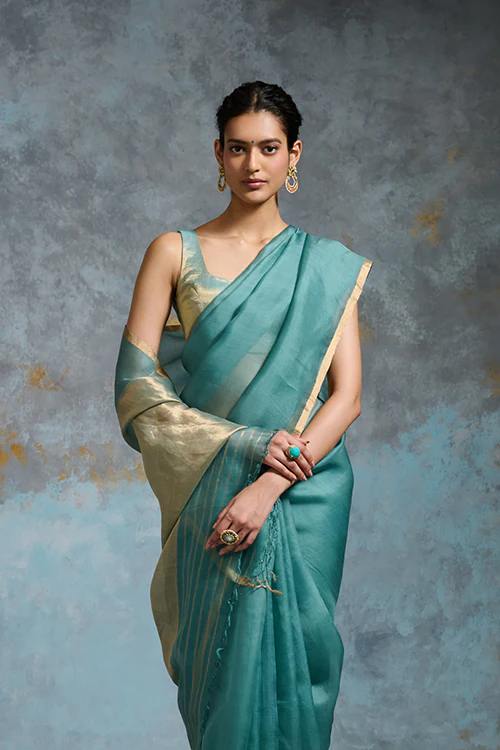 Dressfolk Sukanya Organza Saree - Image 2