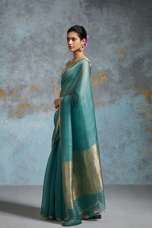 Dressfolk Sukanya Organza Saree - Image 3
