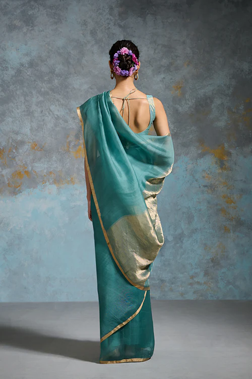 Dressfolk Sukanya Organza Saree - Image 4