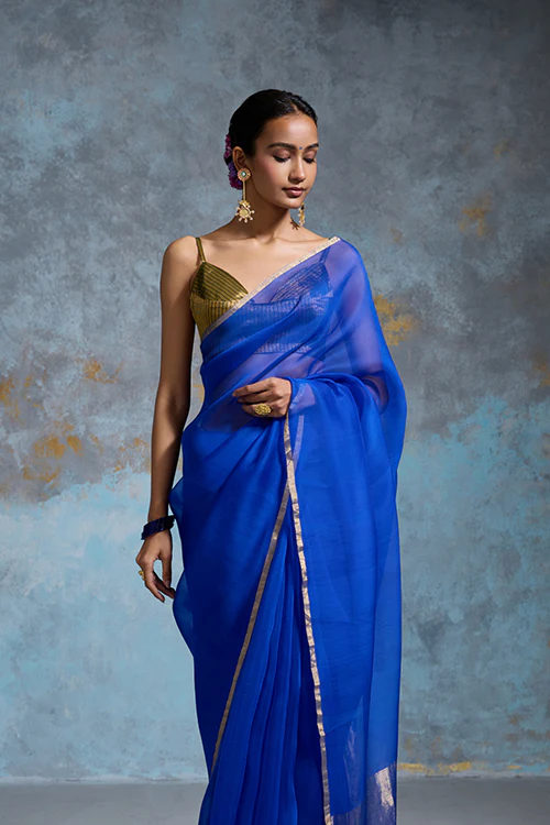 Dressfolk Utsavi Organza Saree - Image 2