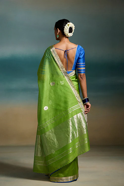 Dressfolk Vanya Chanderi Silk Saree - Image 4