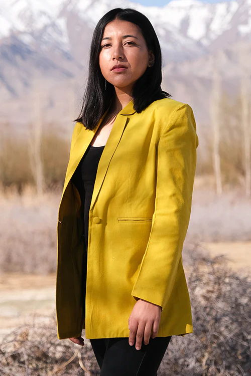 Okhai 'Dry Laburnum' Pure Cotton Blazer - Image 4