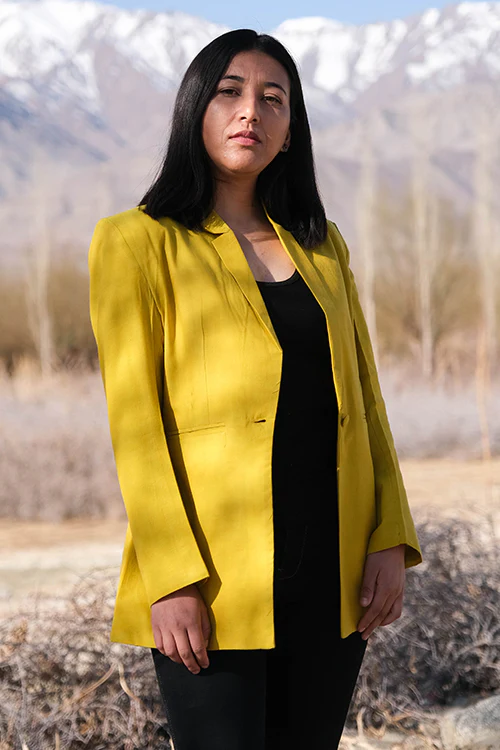 Okhai 'Dry Laburnum' Pure Cotton Blazer - Image 8