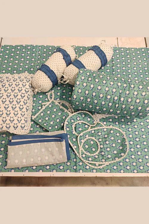 Poddar Exports Hand Block Printed Kids Furnishings- Penguin - Image 6