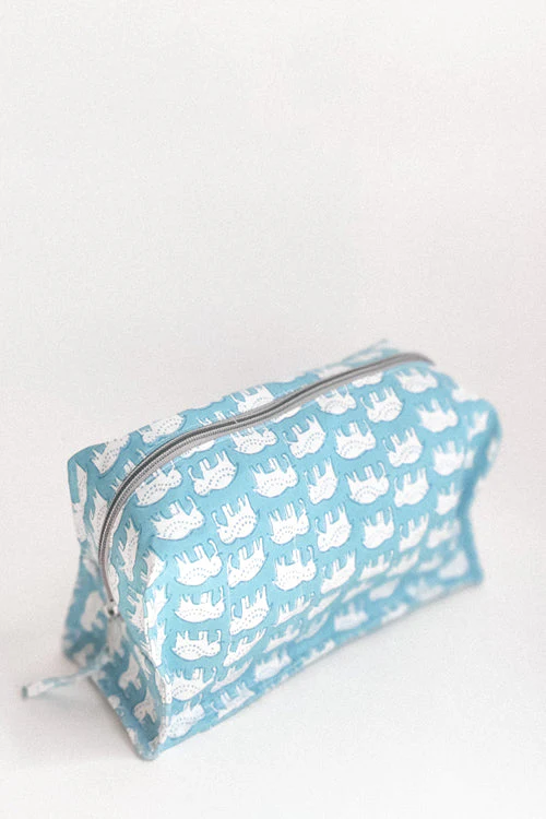 Ekatra 100% Cotton Travel Organizer/Pouch - Elephant Motif - Image 2