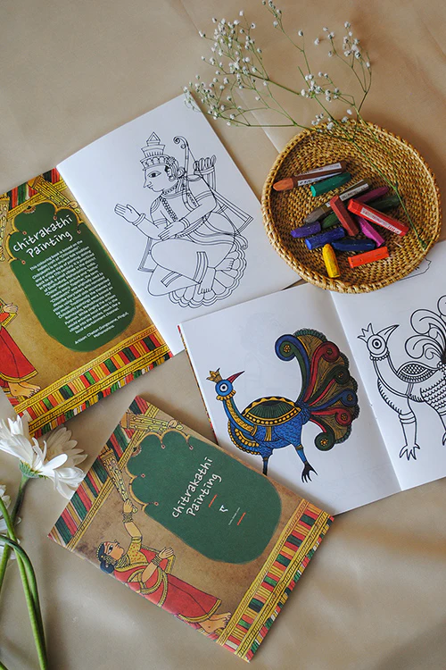 Ekibeki Chitrakathi Colouring Book  1Pcs Coloring Book Multi - Image 3