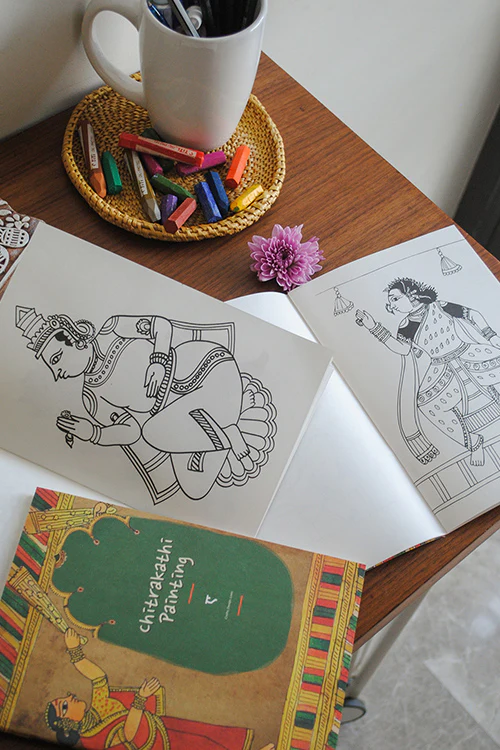 Ekibeki Chitrakathi Colouring Book  1Pcs Coloring Book Multi - Image 4