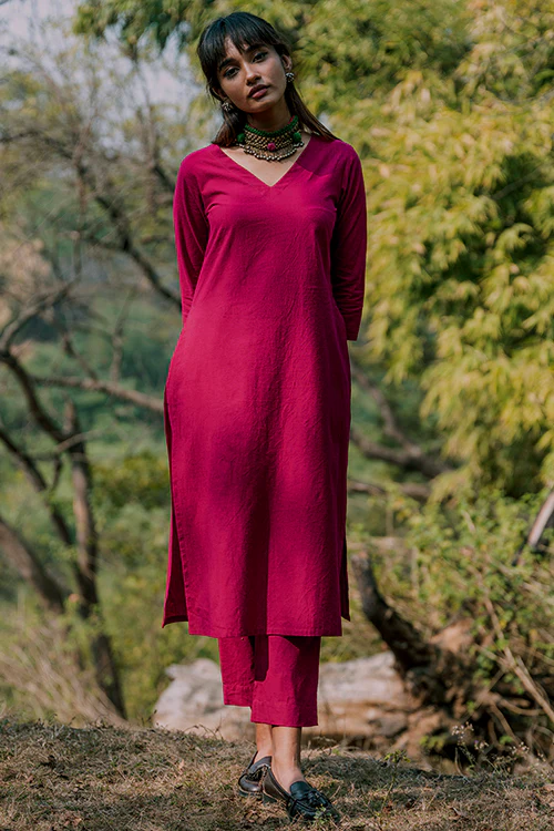 Okhai 'Endless' Pure Cotton Kurta Pant Set - Image 5