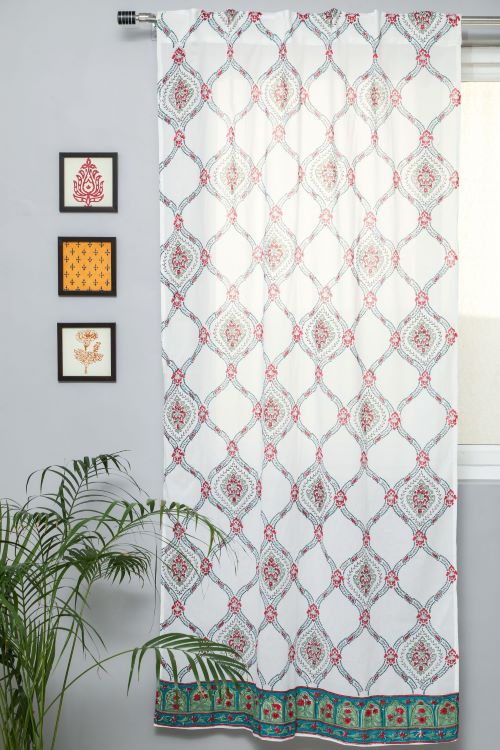 Sooti Syahi First Impression Hand Block Printed Door Curtain - Image 2