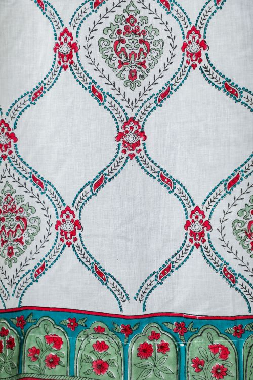 Sooti Syahi First Impression Hand Block Printed Door Curtain - Image 5