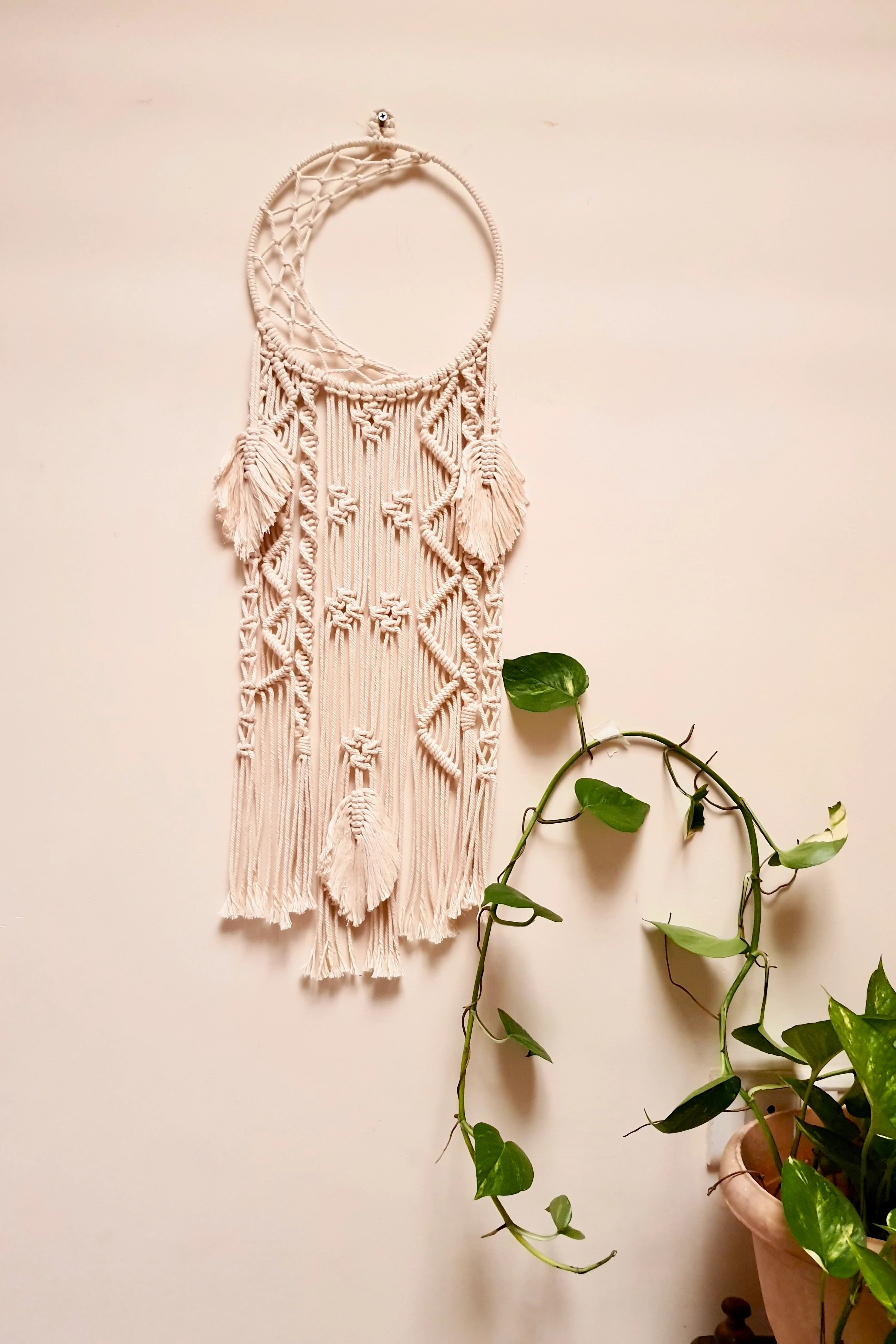 House of Macrame Fly me to the moon Dream-Catcher
