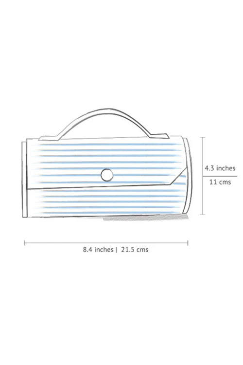 Lukka Chuppi Fog Round Clutch - Single Sleeve - Image 7