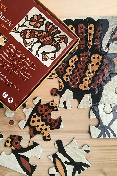 Froggmag "Sohrai Birds" 20 Pieces Jigsaw Puzzle - Image 3